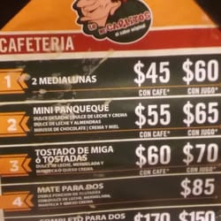Lo de Carlitos - Precios de cafeteria al dia de hoy 31/7/16