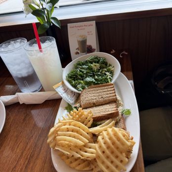 Chick-fil-A - Chicken salad sandwich,  kale salad and fries - Fast Food Near Me - Hapeville, Georgia