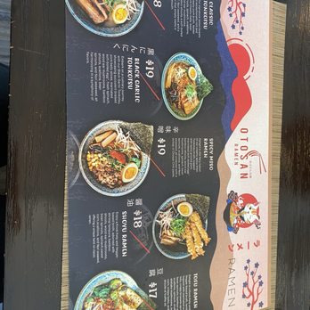Otosan Ramen - menu - Ramen Near Me - McLean, Virginia