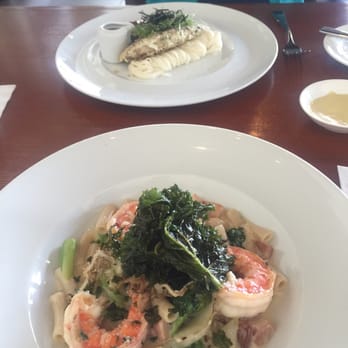 MW Restaurant - Delicious shrimp and bacon with gluten free pasta and crispy kale! - New American Near Me - Honolulu, Hawaii MW Restaurant - Delicious shrimp and bacon with gluten free pasta and crispy kale! - New American Near Me - Honolulu, Hawaii