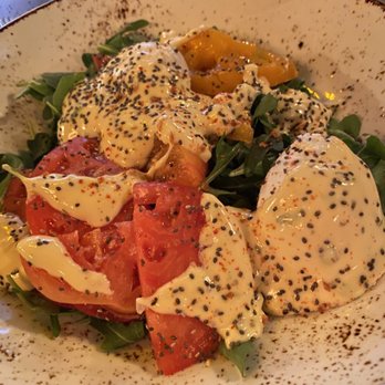 Prohibition - Heirloom Tomato Eggs Benedict - Cocktail Bars Near Me - Charleston, South Carolina