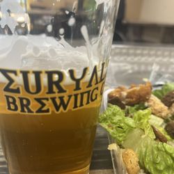 Euryale Brewing Company - Watermelon beer paired with chicken Caesar salad hits the spot on this hot afternoon with M&M Deli next door!