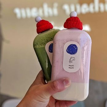 Machi Machi - Strawberry Panna Cotta and matcha Panna Cotta - Bubble Tea Near Me - Toronto, Ontario