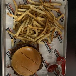 Single smasher with fries Single smasher with fries