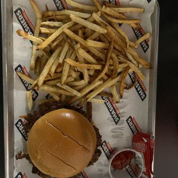 Smashers - Single smasher with fries - Burgers Near Me - Norfolk, Virginia Smashers - Single smasher with fries - Burgers Near Me - Norfolk, Virginia