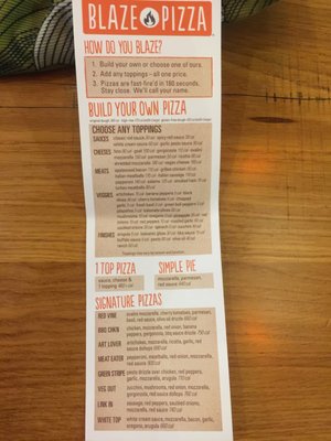 Menu photo 6 Blaze Pizza Marina, CA