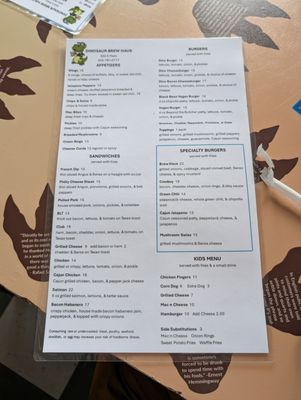 Menu photo 2 Dinosaur Brew Haus Vernal, UT Menu photo 2 Dinosaur Brew Haus Vernal, UT