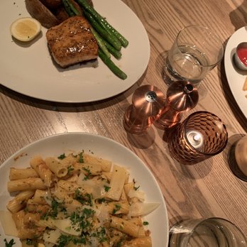 Corinne - Wild Mushroom Bolognese and Maple Glazed Salmon - Breakfast & Brunch Near Me - Denver, Colorado