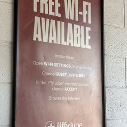 Jiffy Lube - Free WiFi