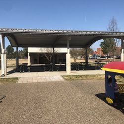 Brier Creek Park - Picnic area and bathrooms.