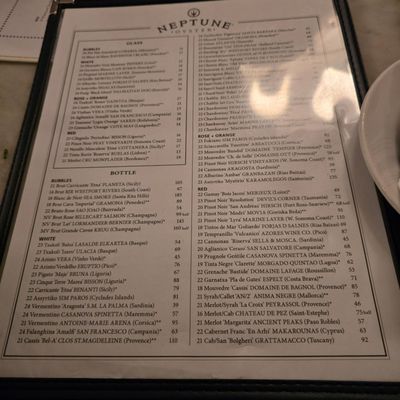 Menu photo 7 Neptune Oyster Boston, MA