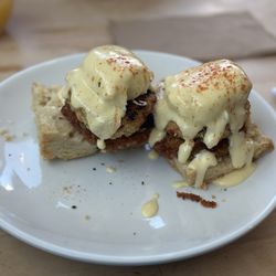 Main Road Biscuit - Crab Cake Benedict