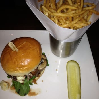 Yard House - Pepper Crusted Gorgonzola Burger - New American Near Me - West Nyack, New York Yard House - Pepper Crusted Gorgonzola Burger - New American Near Me - West Nyack, New York