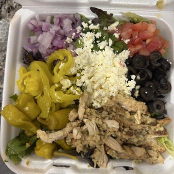 Crown Pizza Bar - Greek Royalty Salad - Pizza Near Me - Stockbridge, Georgia