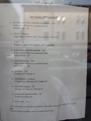 Menu photo 1 Nostrand Station Bar & Lounge Brooklyn, NY Menu photo 1 Nostrand Station Bar & Lounge Brooklyn, NY