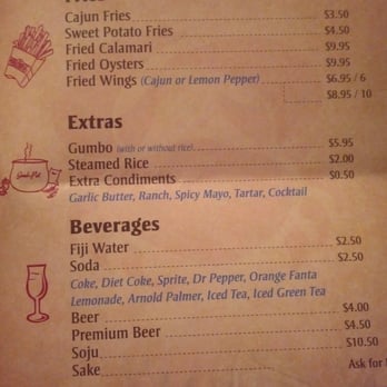 Cracking Crab - Menu part 2 - Cajun/Creole Near Me - Montrose, California