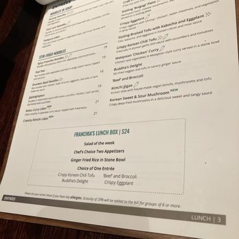 Franchia Vegan Cafe - Menu - Korean Near Me - New York, New York
