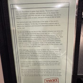 Via 313 - Menu - Pizza Near Me - San Antonio, Texas