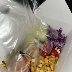 Zin Zin's Burmese Cuisine - Comes with gloves to mix because you have to crush the tea leaves for full flavor. So cute