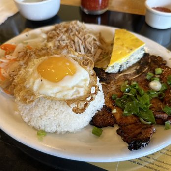 Com Tam Thien Hao - Broken Rice with grilled pork , shredded pork and meat cake , topped with fried eggs . - Vietnamese Near Me - Westminster, California