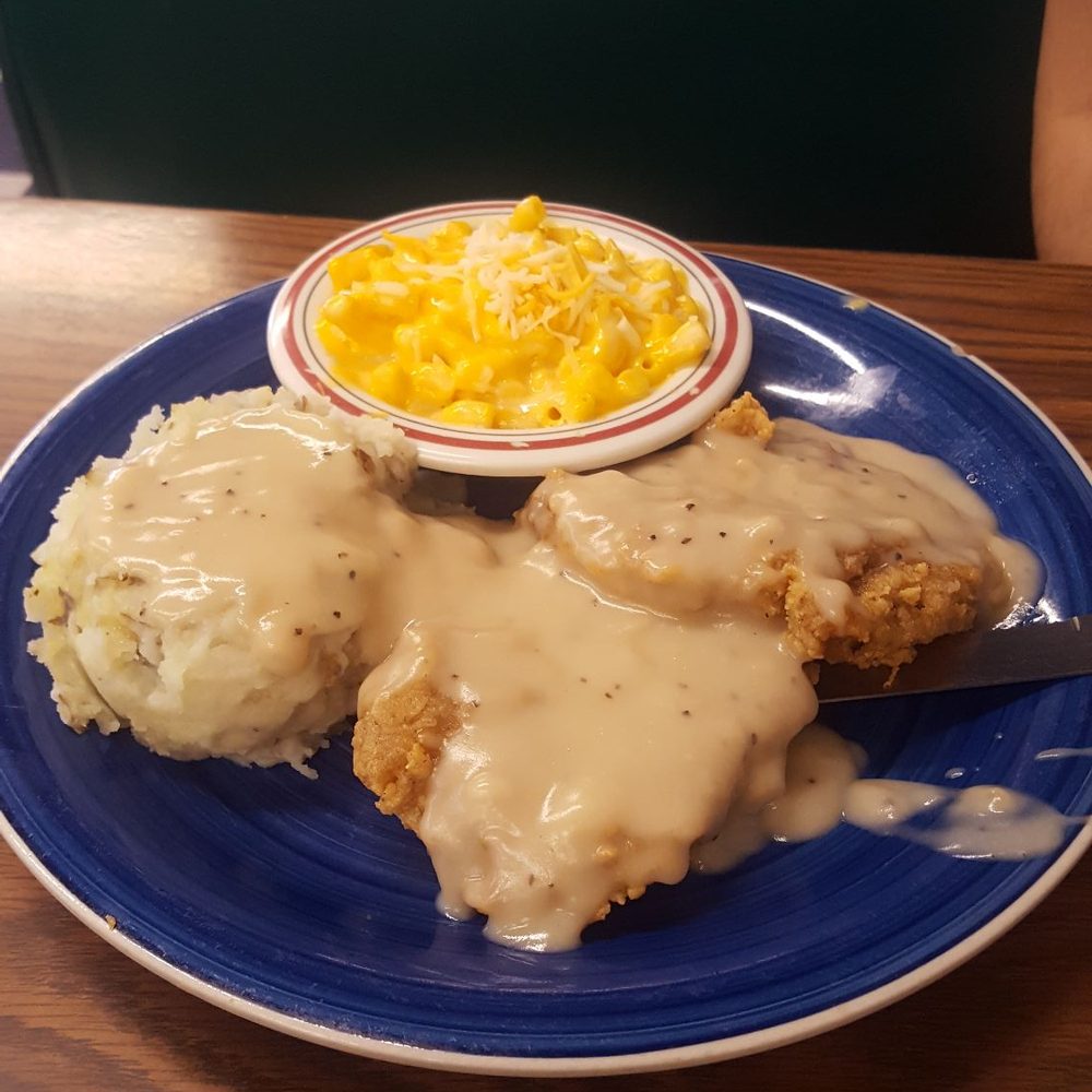 Sunday Diner - Country fried chicken with 2 choice sides. Pretty good! - Southern Near Me - Clayton, Georgia Sunday Diner - Country fried chicken with 2 choice sides. Pretty good! - Southern Near Me - Clayton, Georgia