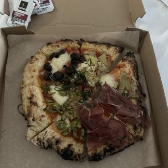 Pizza Norcia - Quattro stagioni (4 seasons) artichoke, mushroom, olive, prosciutto - Pizza Near Me - El Dorado, California Pizza Norcia - Quattro stagioni (4 seasons) artichoke, mushroom, olive, prosciutto - Pizza Near Me - El Dorado, California