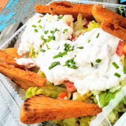 High Octane Food Truck - Chicken gyro nachos.
