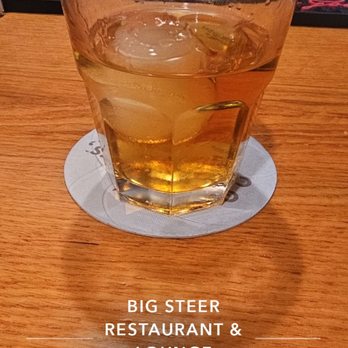 Big Steer Restaurant & Lounge - Double Bulliet Rye, with spherical ice. Some "higher end" places don't even have it - Steakhouses Near Me - Altoona, Iowa Big Steer Restaurant & Lounge - Double Bulliet Rye, with spherical ice. Some "higher end" places don't even have it - Steakhouses Near Me - Altoona, Iowa