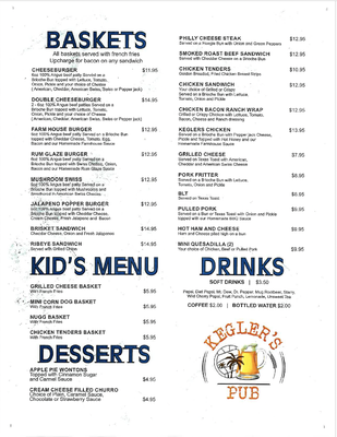 Menu photo 2 Kegler's Pub Bloomington, IL Menu photo 2 Kegler's Pub Bloomington, IL