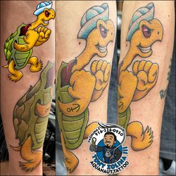 Aquanaut Tattoo - Shellback on forearm by Tony Zolina III