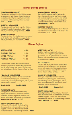 Menu photo 3 Galera Dos Danville, PA