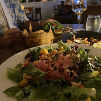 Rusty Pelican - LOBSTER & SHRIMP MANGO SALAD and CRISPY SNAPPER - Seafood Near Me - Tampa, Florida