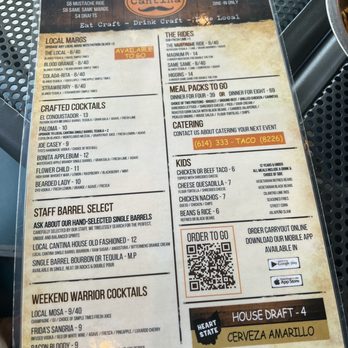 Local Cantina Westerville - Menu - Mexican Near Me - Westerville, Ohio