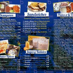El Jocoreño Deli Restaurant - Menu