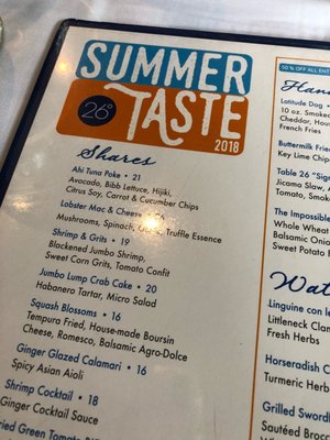 Menu photo 8 Table 26 Palm Beach West Palm Beach, FL Menu photo 8 Table 26 Palm Beach West Palm Beach, FL