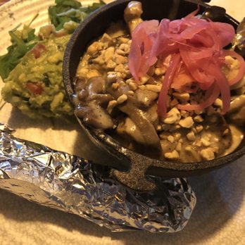 Surf cantina - Seacoast Blue Oyster Mushrooms / $17 Roasted Blue Oyster Mushrooms, Garlic, Cream, Toasted Cashews, Guacamole, Warm Corn Tortillas - Tacos Near Me - Westerly, Rhode Island