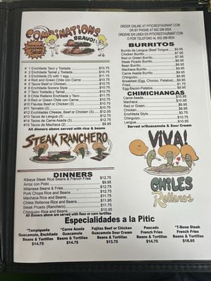 Menu photo 1 Pitic Restaurant Phoenix, AZ