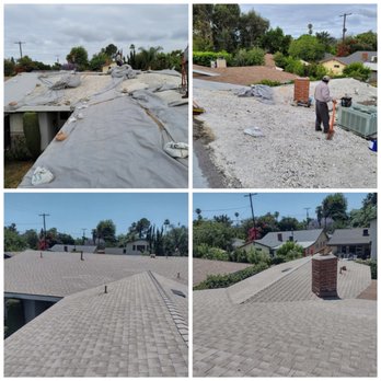 Secured Roofing - Reroof asphalt rock roof to GAF cool roof Golden Amber - Roofing Near Me - Mission Hills, California Secured Roofing - Reroof asphalt rock roof to GAF cool roof Golden Amber - Roofing Near Me - Mission Hills, California