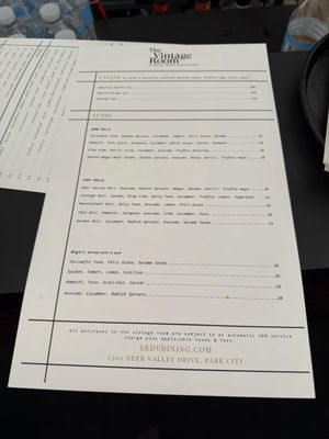 Menu photo 3 St. Regis Bar Park City, UT Menu photo 3 St. Regis Bar Park City, UT