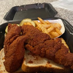 2 tenders with fries