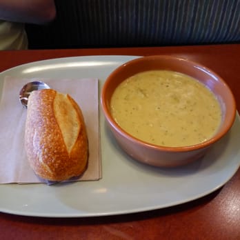 Panera Bread - Broccoli Cheddar Soup bowl $5.19 - Sandwiches Near Me - Florham Park, New Jersey Panera Bread - Broccoli Cheddar Soup bowl $5.19 - Sandwiches Near Me - Florham Park, New Jersey