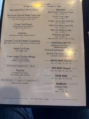 Menu photo 2 The Cascade Room Vancouver, BC Menu photo 2 The Cascade Room Vancouver, BC