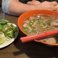Pho Lena East - Pho with meatballs, tripe, & brisket.