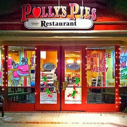 Polly's Pies Restaurant & Bakery - Pre-opening night, pretty Polly readies herself!