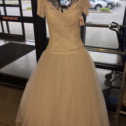 Goodwill - Nice wedding dress - it probably has a great story.