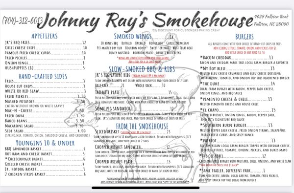 Menu photo 2 Johnny Ray's Smokehouse Lawndale, NC Menu photo 2 Johnny Ray's Smokehouse Lawndale, NC