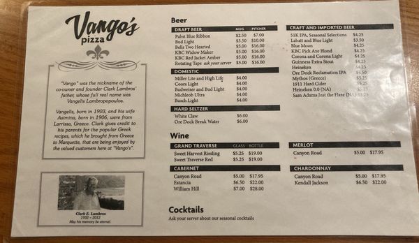 Vango's Pizza & Cocktail Lounge by null