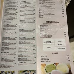 Sakura Hibachi - Menu