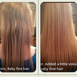 Baby fine hair before