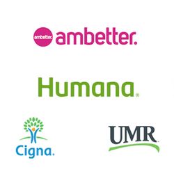 NWA Therapy - We are in network with multiple insurance providers including AETNA, Ambetter, BlueCross BlueShield, Humana, UHC, UMR, and QualChoice.